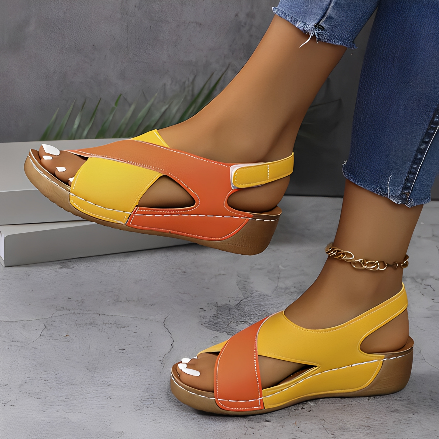 Tasha - Stylish Cross-Strapped Sandals