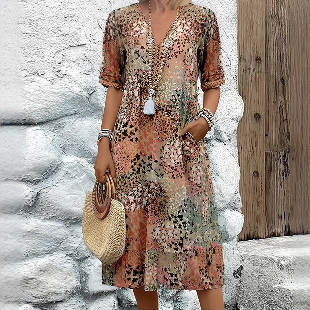 Caramina - Elegant Soft Midi Dress