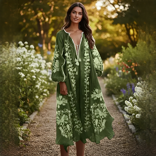 Nelia - Flowy Bohemian Dress