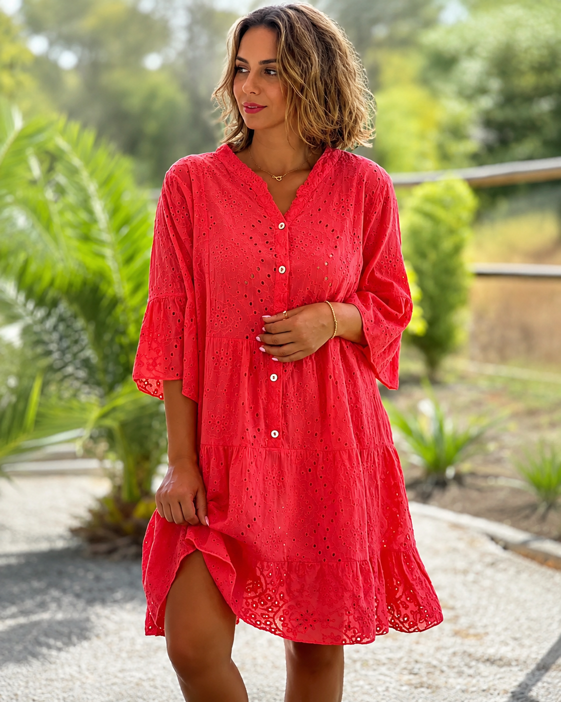Melania - Elegant V-Neck Blouse
