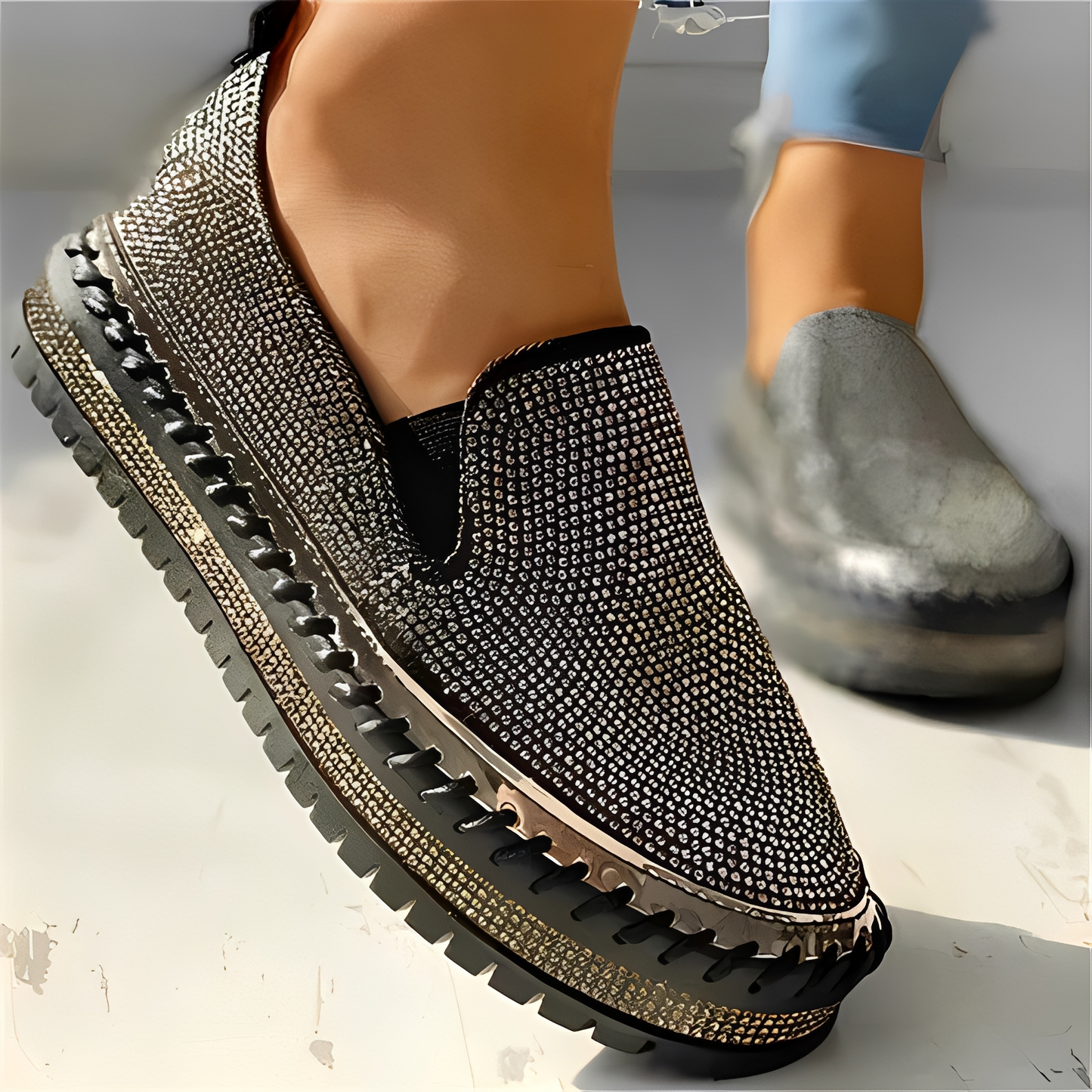 Keyshia - Shimmering Diamond Loafers