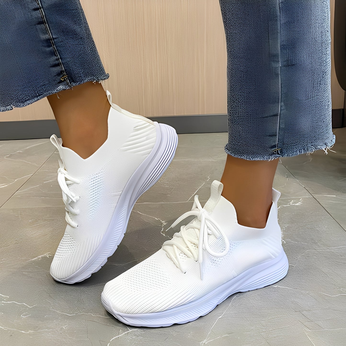Brinley - Breathable Lace-Up Shoes