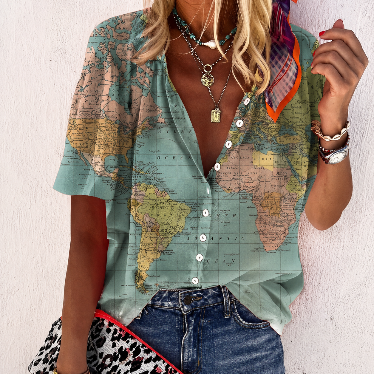 Lindsey - Distinctive Button-Down Blouse