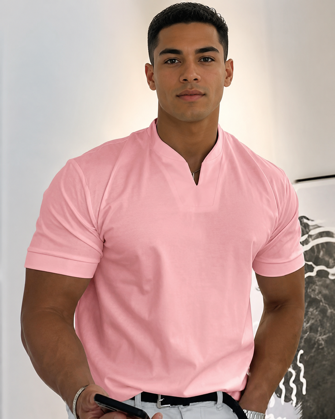 Cédric - Relaxed V-Neck T-Shirt