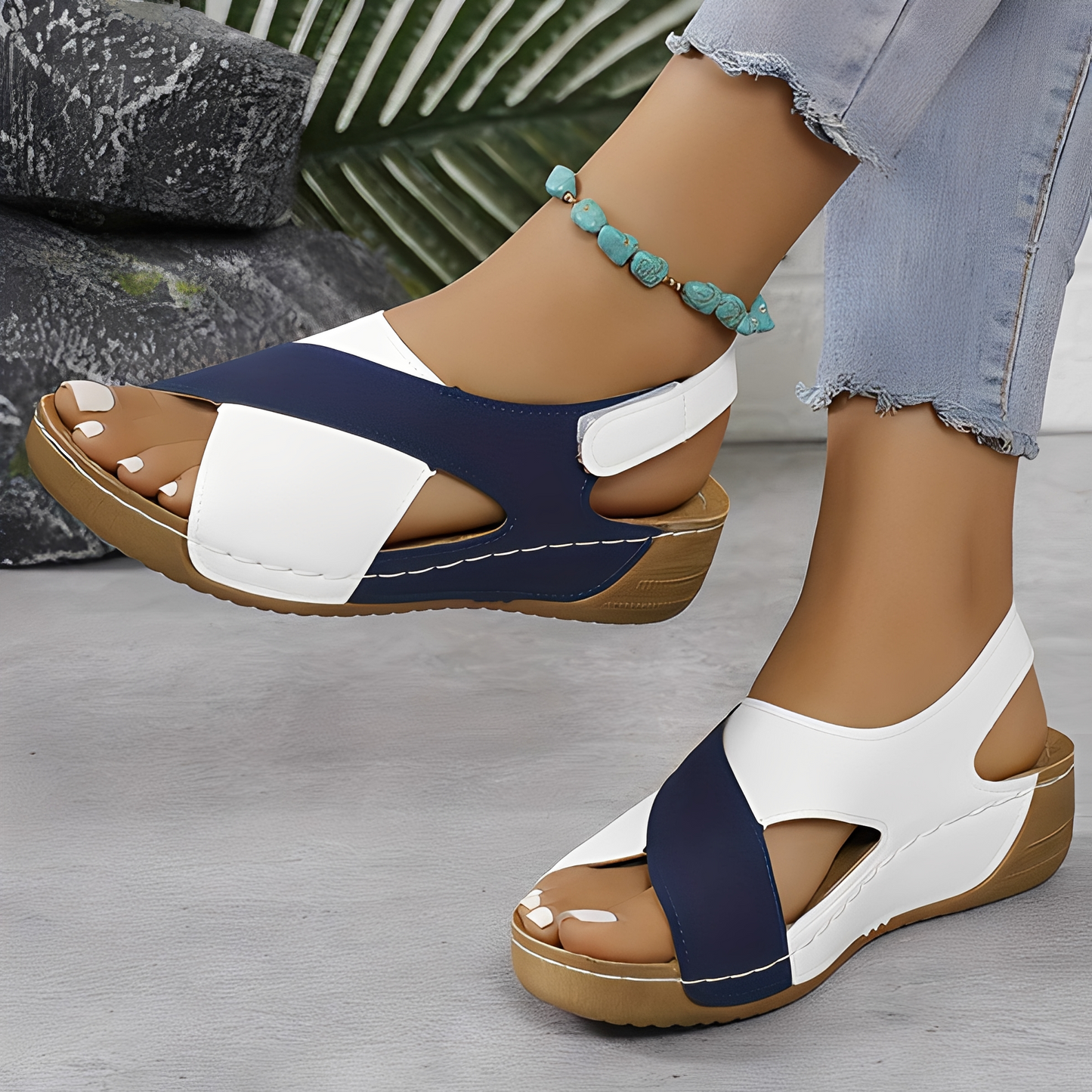 Tasha - Stylish Cross-Strapped Sandals