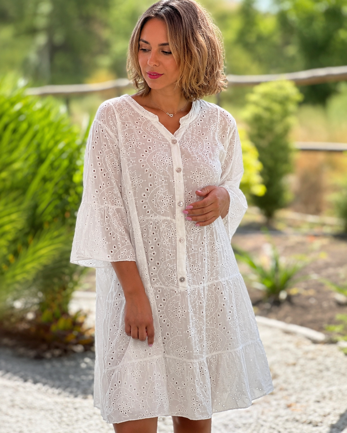 Melania - Elegant V-Neck Blouse