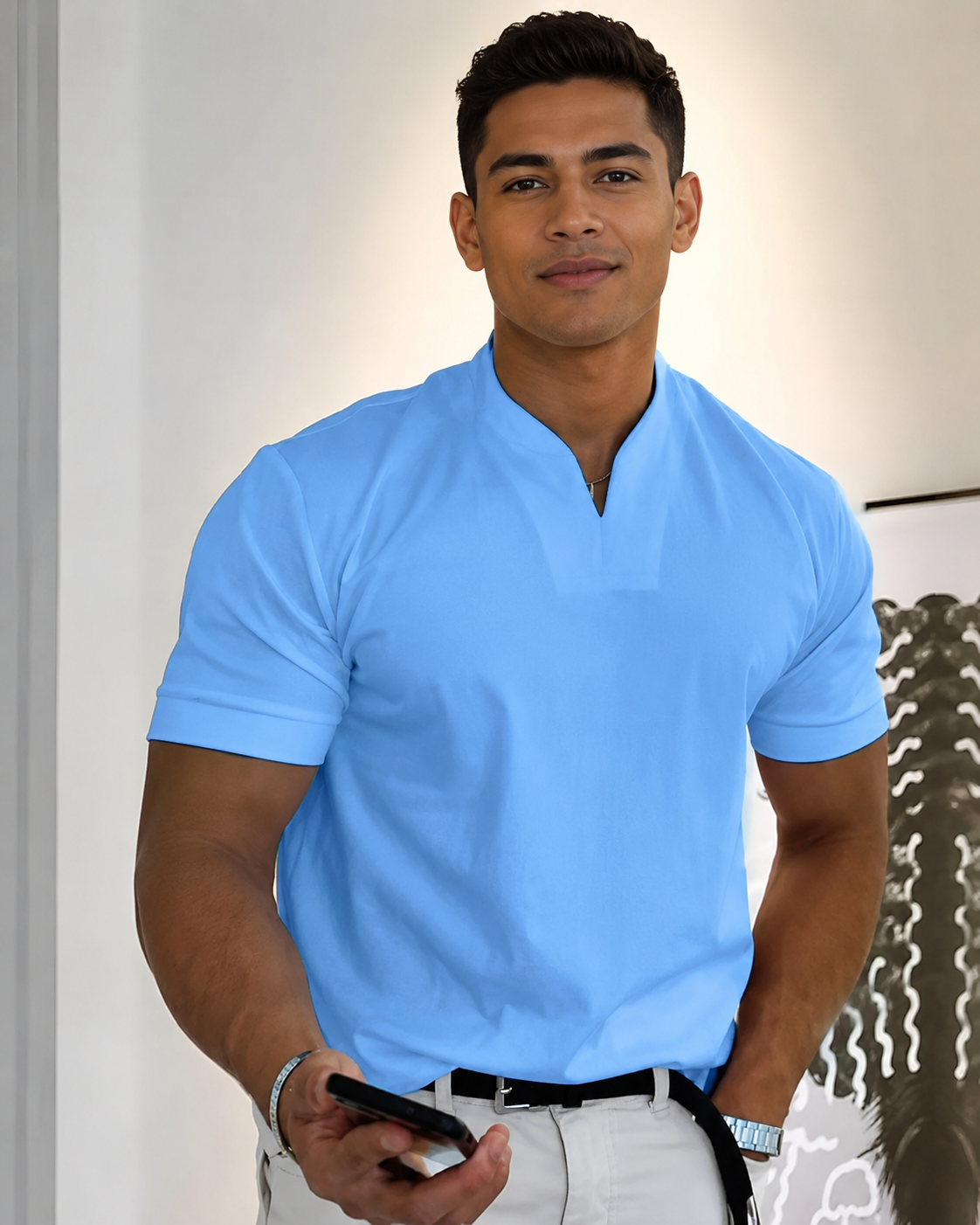 Cédric - Relaxed V-Neck T-Shirt