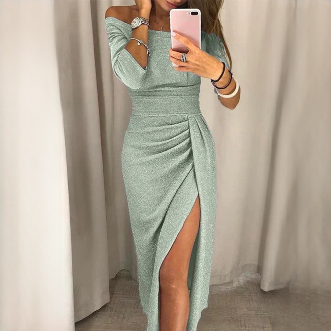 Leila - Stylish Wrapped Long Dress