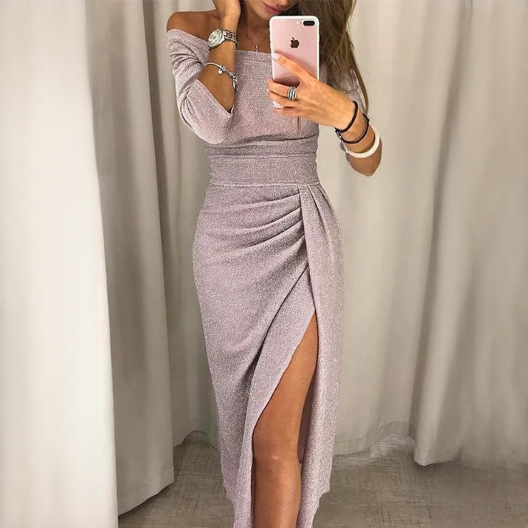 Leila - Stylish Wrapped Long Dress