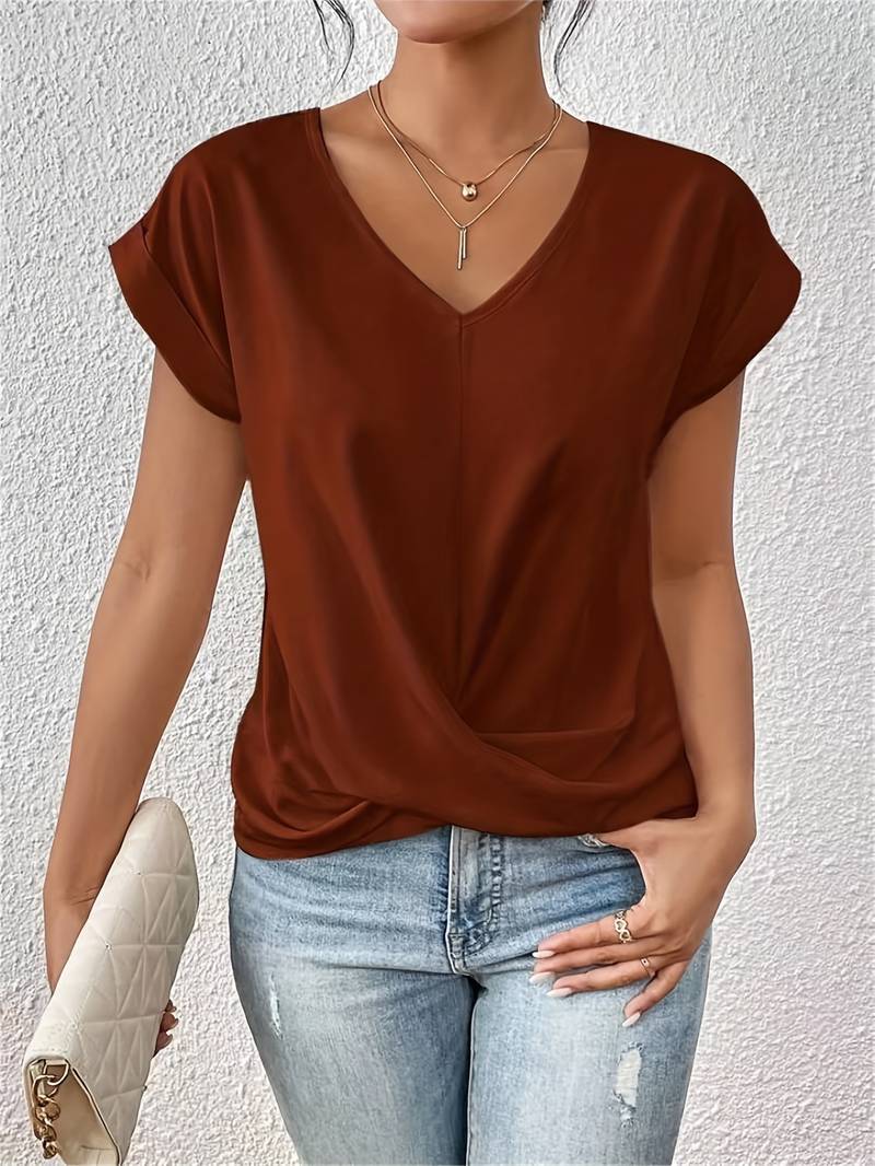 Shyra - Modern V-Neck Tee