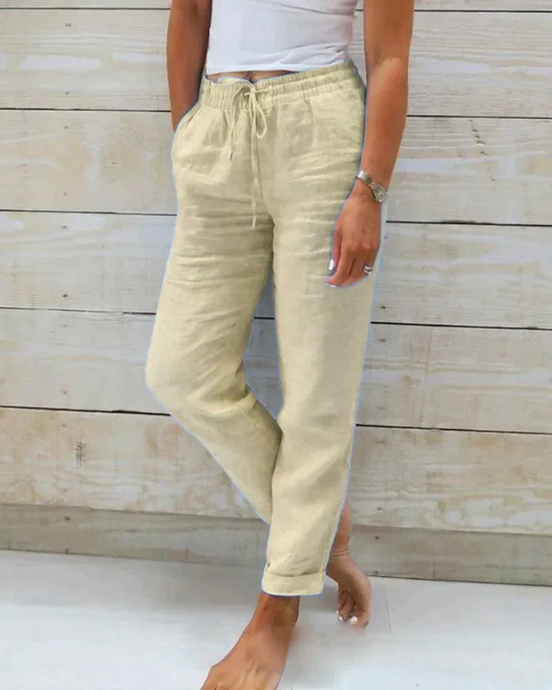 Stacy - Casual Drawstring Pants