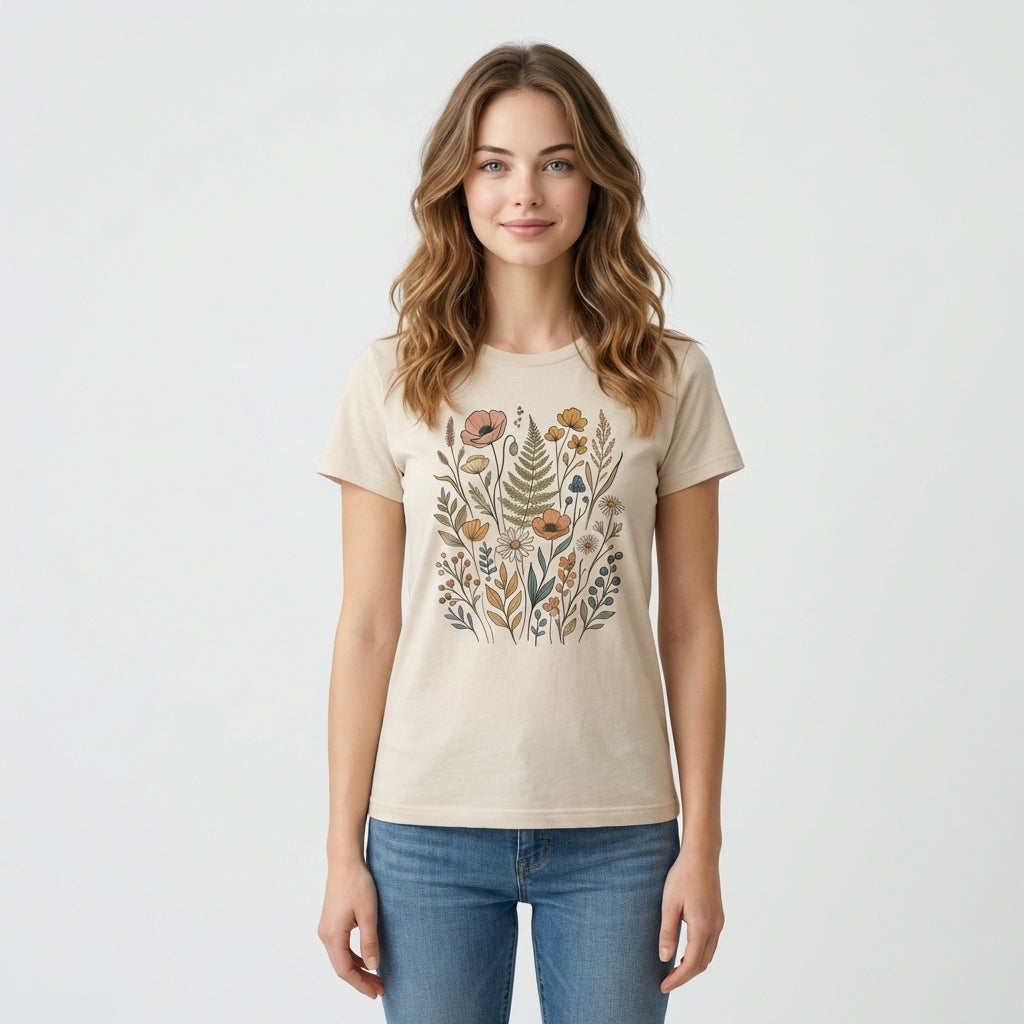 Beige Cotton T-Shirt