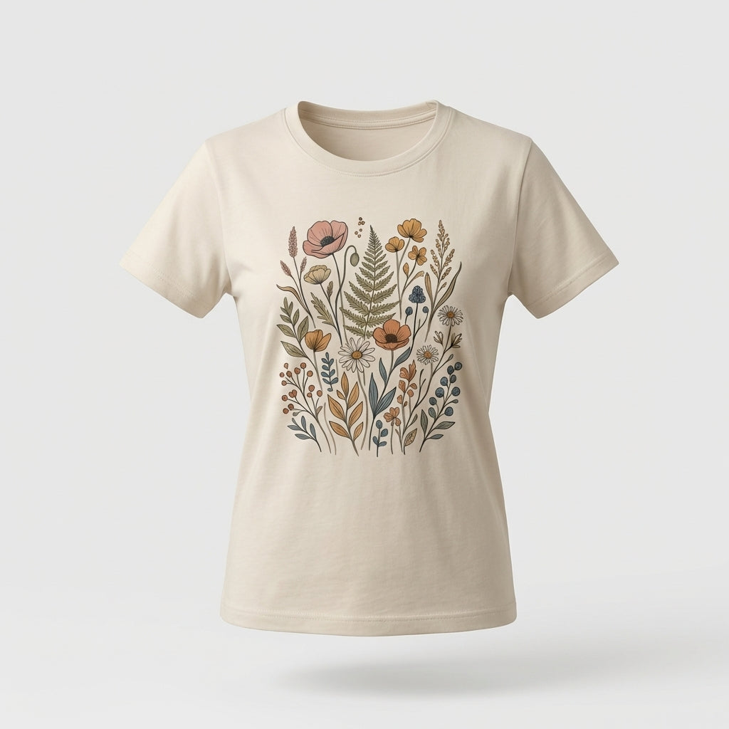 Beige Cotton T-Shirt