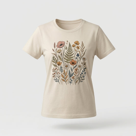Beige Cotton T-Shirt