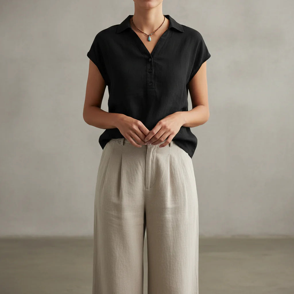 Natashia - Casual Short Sleeve Top