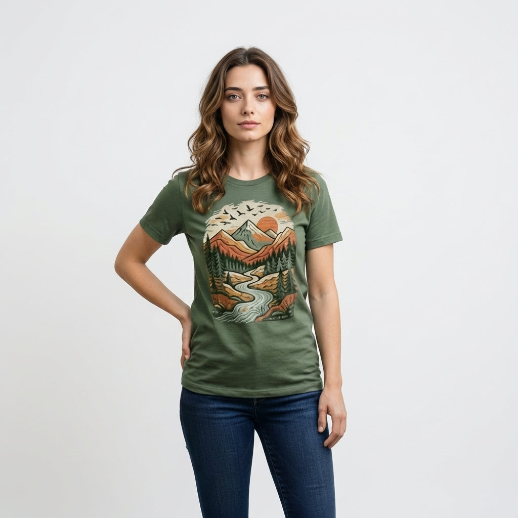 Green Cotton T-Shirt