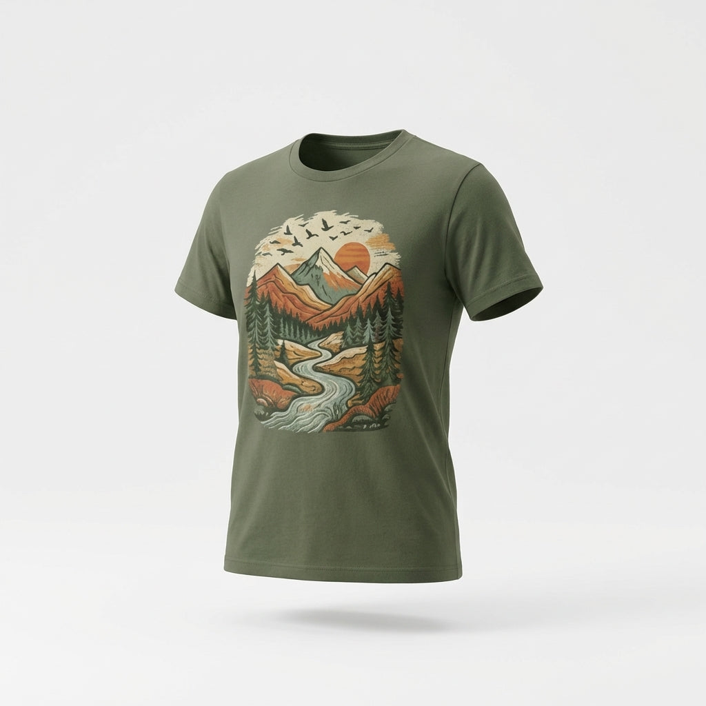 Green Cotton T-Shirt