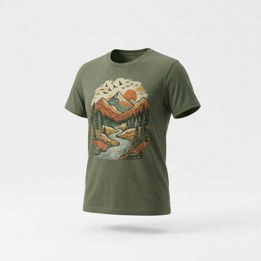 Green Cotton T-Shirt