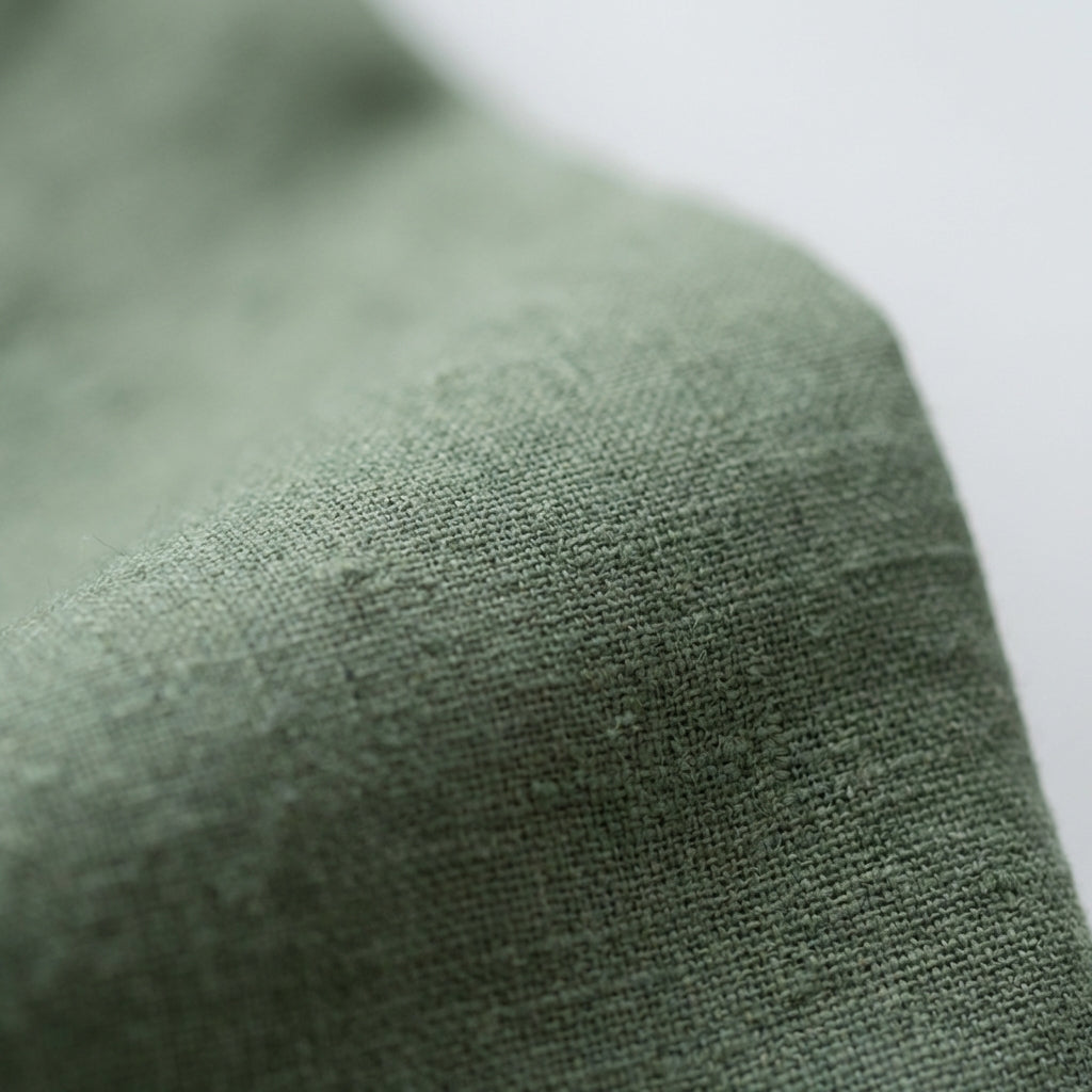 Green Linen Blouse