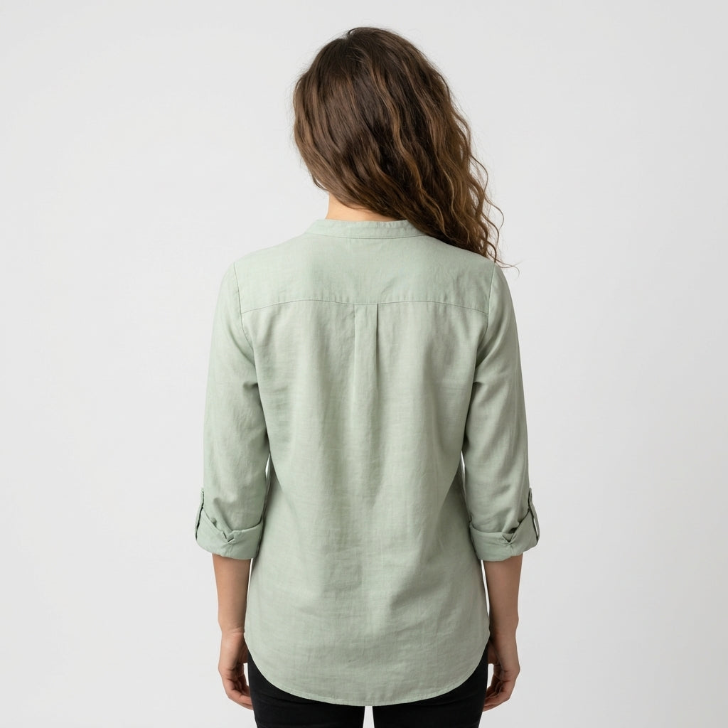 Light Green Cotton Blouse