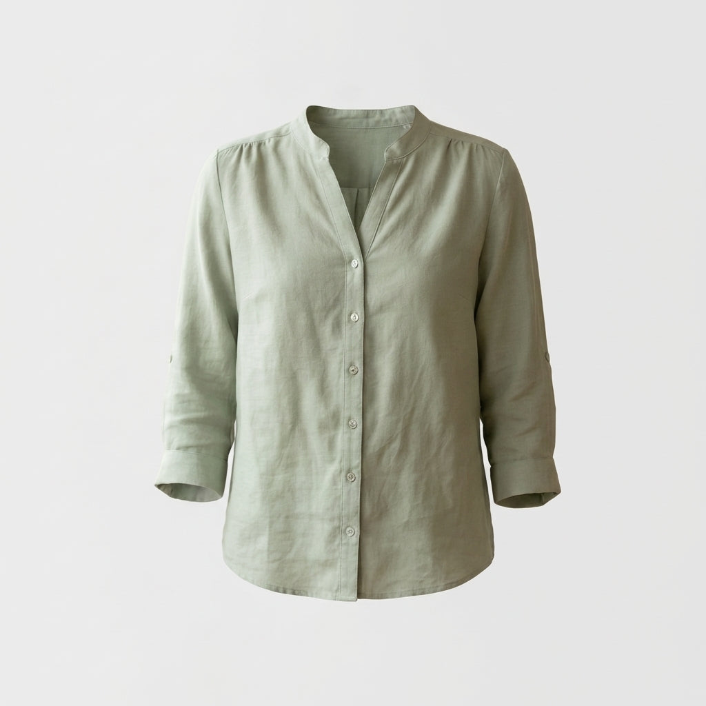Light Green Cotton Blouse
