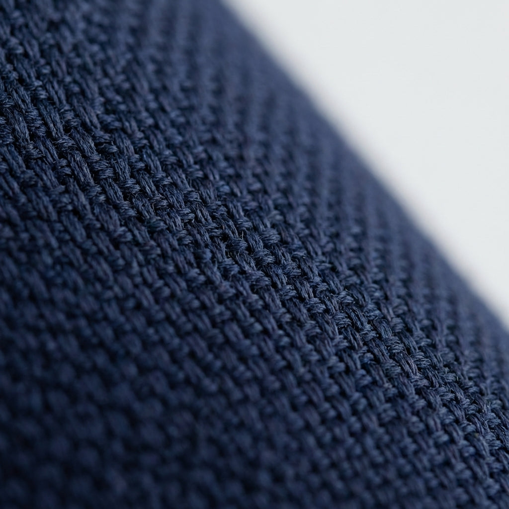 Navy Cotton Blend Blazer